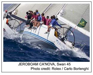 JEROBOAM CANOVA Swan 45,  Photo credit: Rolex / Carlo Borlenghi